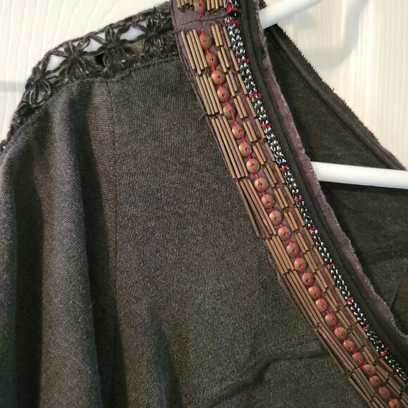 Free People Flowy Beaded V-Neck Tunic - Picture 5 of 9